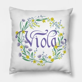 Name Viola Pillow