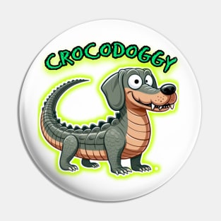 Crocodoggy Pin