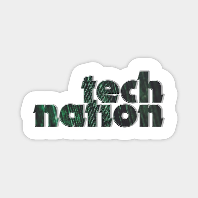 tech nation Magnet by afternoontees