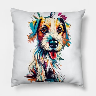 Cute Jack Russel Terrier Dog Pillow