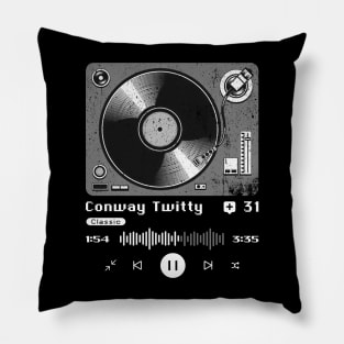 Conway Twitty ~ Vintage Turntable Music Pillow