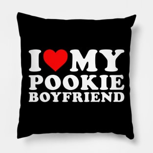 I Love My Pookie Boyfriend Pillow