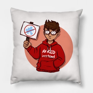 Red Instead Pillow