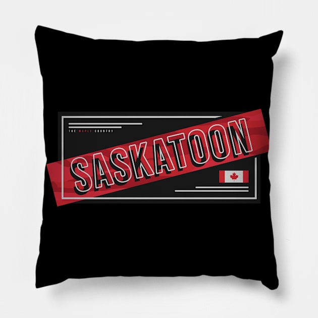 Saskatoon Canada Pillow by SerenityByAlex