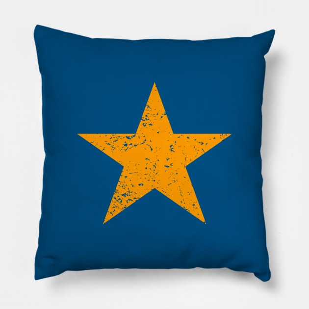 Yellow Star Emoji Pillow by SeattleDesignCompany