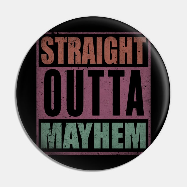 Mayhem Proud To Be Personalized Name Birthday Pin by Gorilla Animal