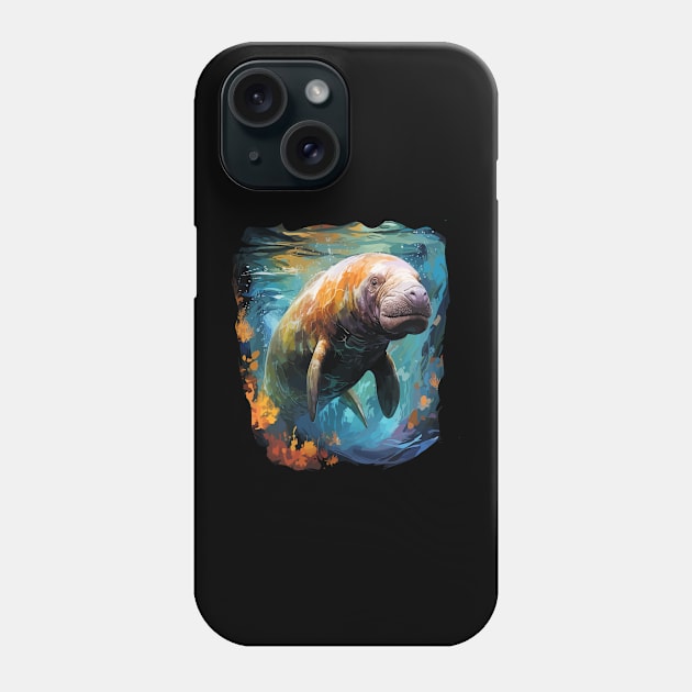 Manatee Rainbow Phone Case by JH Mart