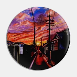 Sunset Pin