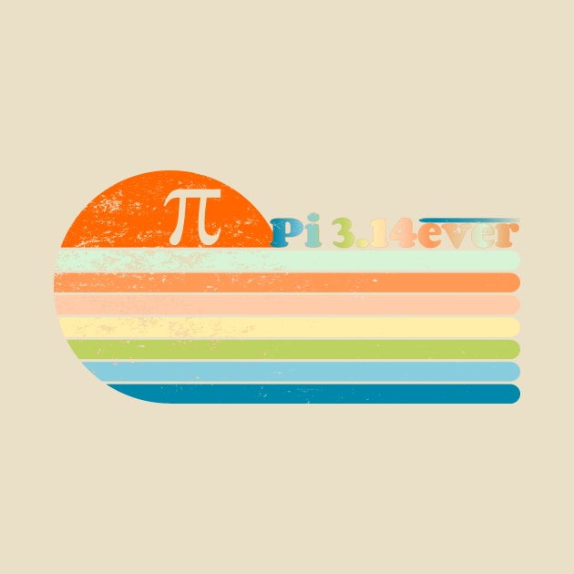 Pi Surfer Rainbow Sunset 3.14 Forever by Lyrical Parser