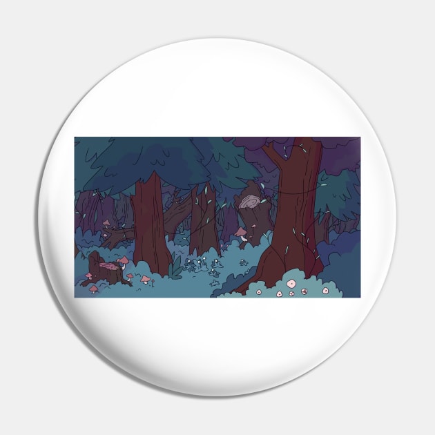 cozy forest Pin by socialllama