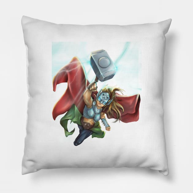 The Mighty Thor Pillow by dbcreations25