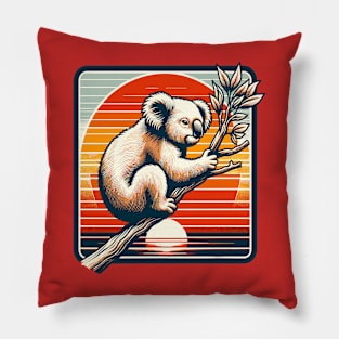 Koala bear on a branch Pillow