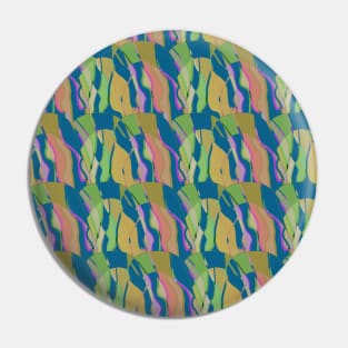 Contemporary Retro Abstract Taupe Surface Pattern - Hall of Mirrors Pin