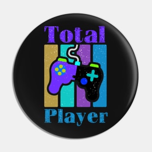 Total Player Gamer Design Pin