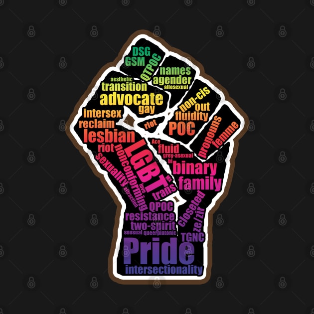 Pride Riot Fist - Rainbow by MeL Gyth