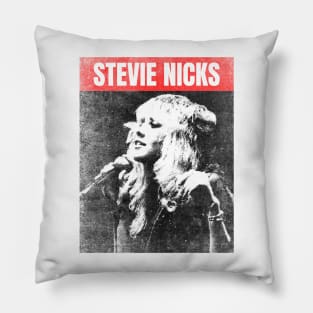 stevie nicks urban bw Pillow