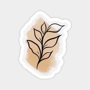 watercolour leaf Magnet