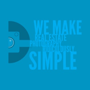 We make real estate photography ridiculously simple half icon T-Shirt