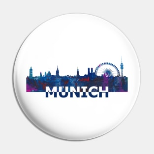 Munich Skyline Pin