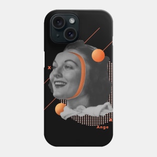 Surrealistic Orange Woman Zesty Art with a Hidden Message Phone Case