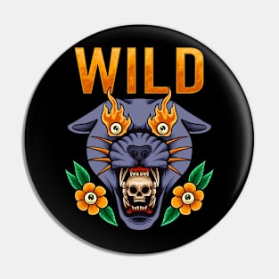 Wild leopard Pin