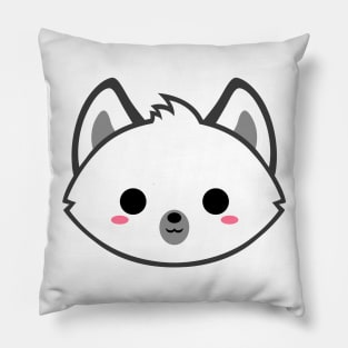 Cute Arctic Wolf Pillow