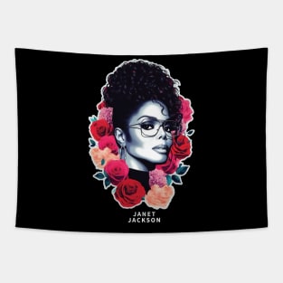 Janet Jackson //\\  Retro Fan Design Tapestry