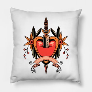 love pain tattoo Pillow