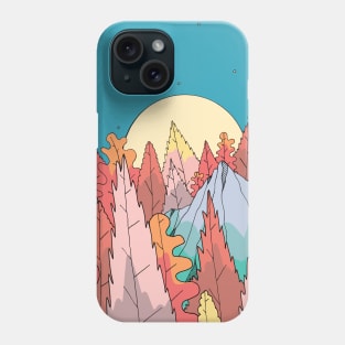 Autumn forest trees Phone Case