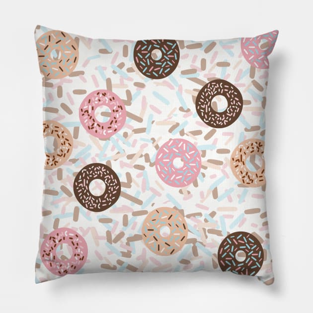 Donuts and Sprinkles Pillow by StacyWhite