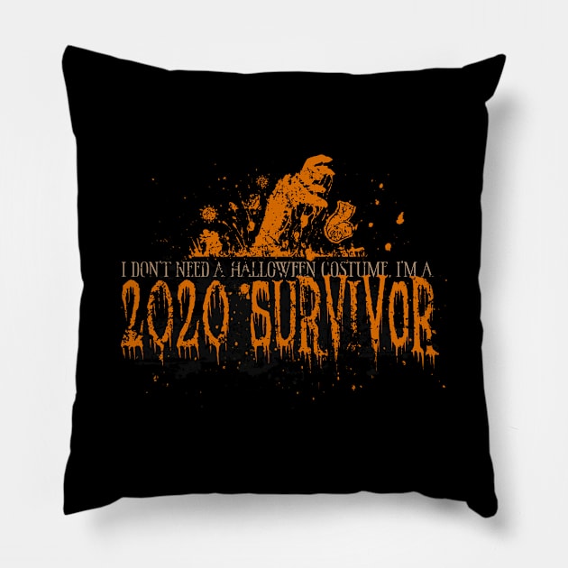 Halloween 2020 Survivor Pillow by RhunaArt