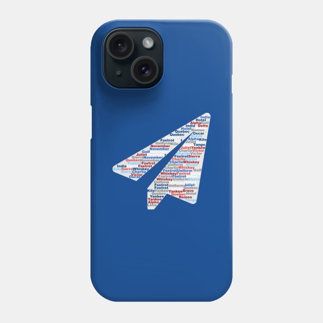 Paper Plane Aviation Alphabet | Gift Phone Case by ProPlaneSpotter