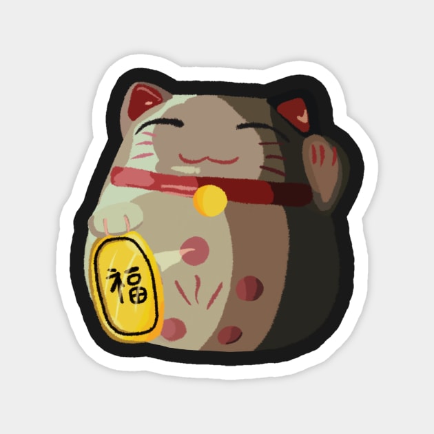 Lucky cat Magnet by hrose524