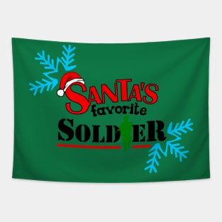 christmas Santa's favorite Soldier Tapestry