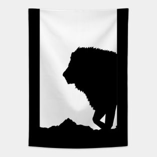 Lion Design - King of the Jungle Big Cat Lion Art Lion Lover Gift Tapestry