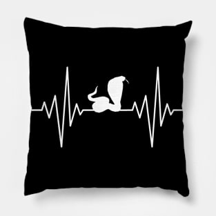 My Heart Sleeps For Kobra Design Pillow