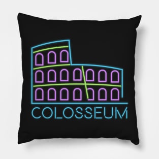 Colosseum Neon Pillow