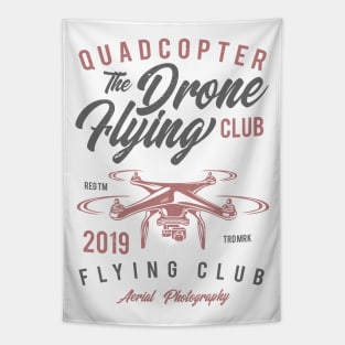 Quadcopter Drone Flying Club Tapestry