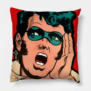 Afflicted boy in mask Pillow