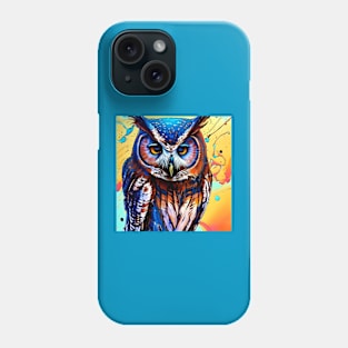 Graphic Novel Comic Book Art Style Owl Phone Case