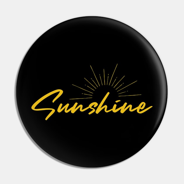 Radiant Rays: Capturing the Essence of Sunshine Pin by Teeeshirt