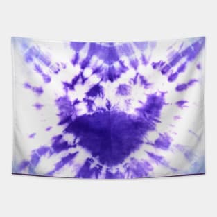 Tie-Dye Purple Heart Tapestry