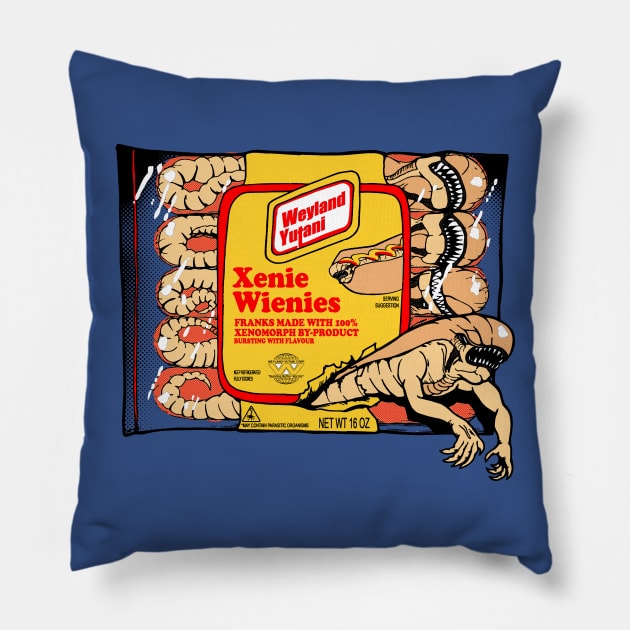 Xenie Wienies Pillow by B4DW0LF