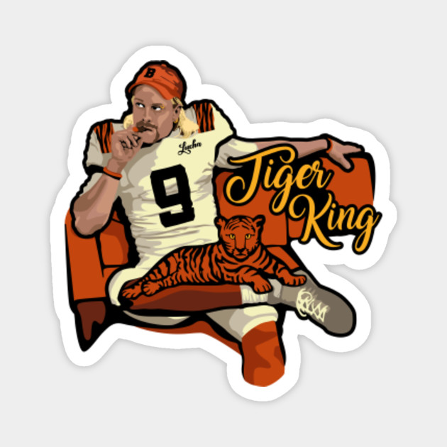 Joe Burrow Bengal King Cincinnati Bengals Magnet Teepublic