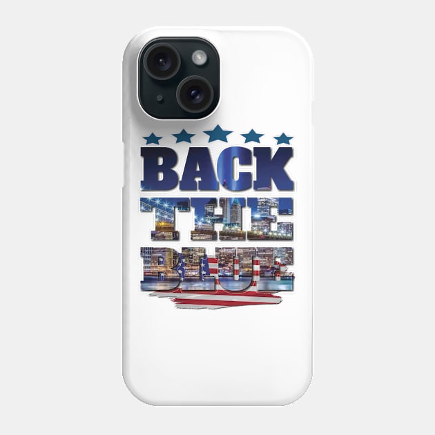 Show Police Support Thin Blue Line Back the Blue American Flag Gifts NYC Phone Case by Envision Styles