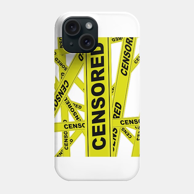 Censored stripes Phone Case by EagleFlyFree