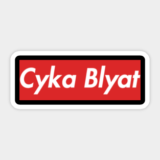 Cyka Blyat Russian Stickers Teepublic
