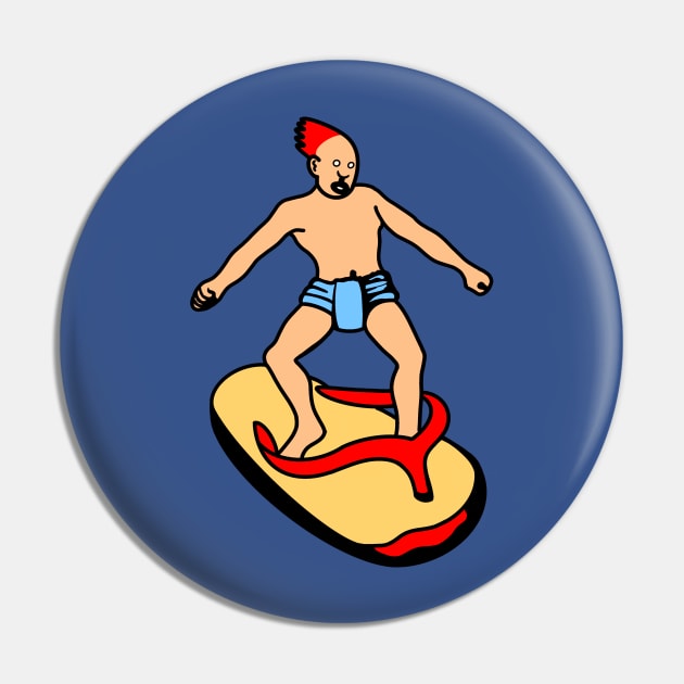 Slipper Surfer Pin by Rapiamad