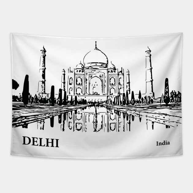 Delhi - India Tapestry by Lakeric