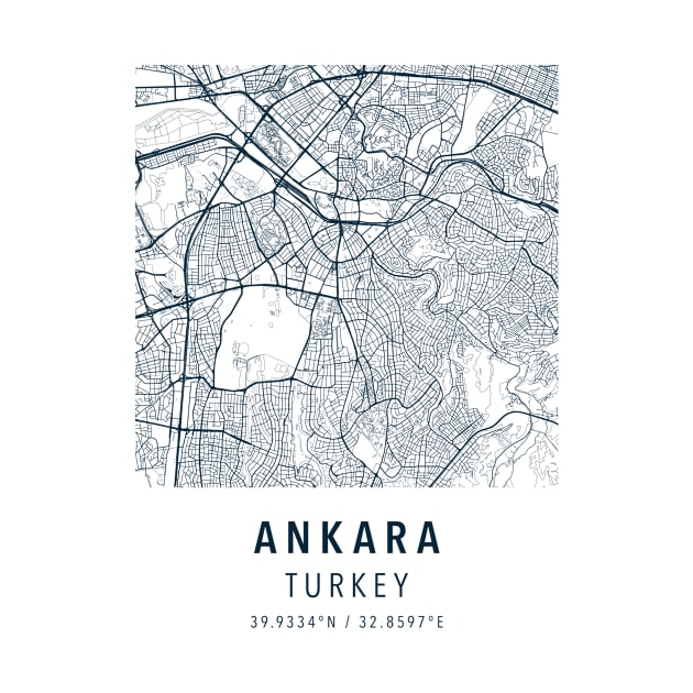 ankara simple map by boy cartograph